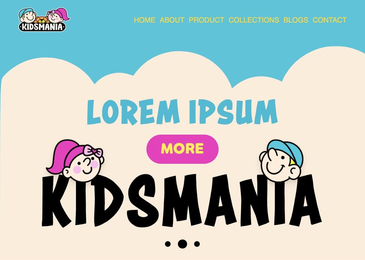 Kidsmania website screenshot